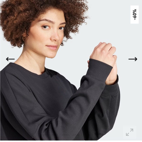 Adidas Maternity Black Crewneck Sweater Small - Picture 6 of 15